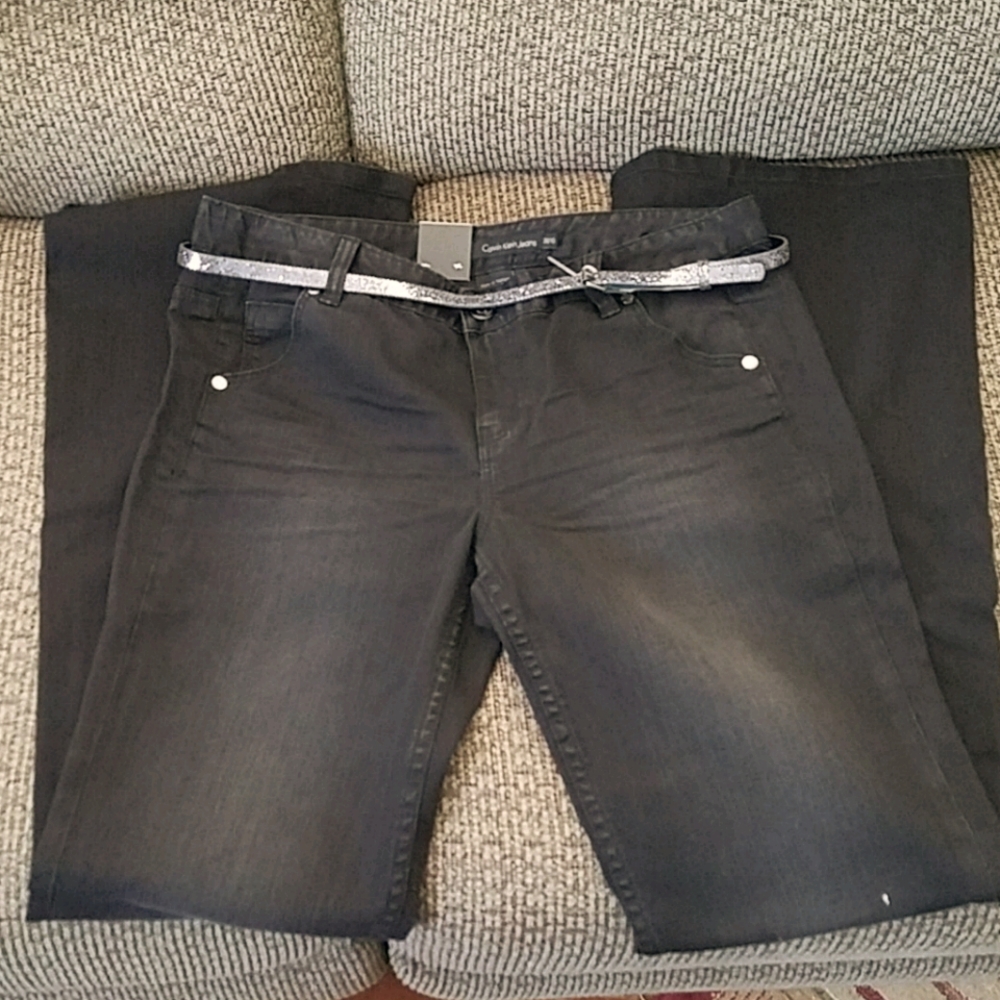 CK skinny flare jeans